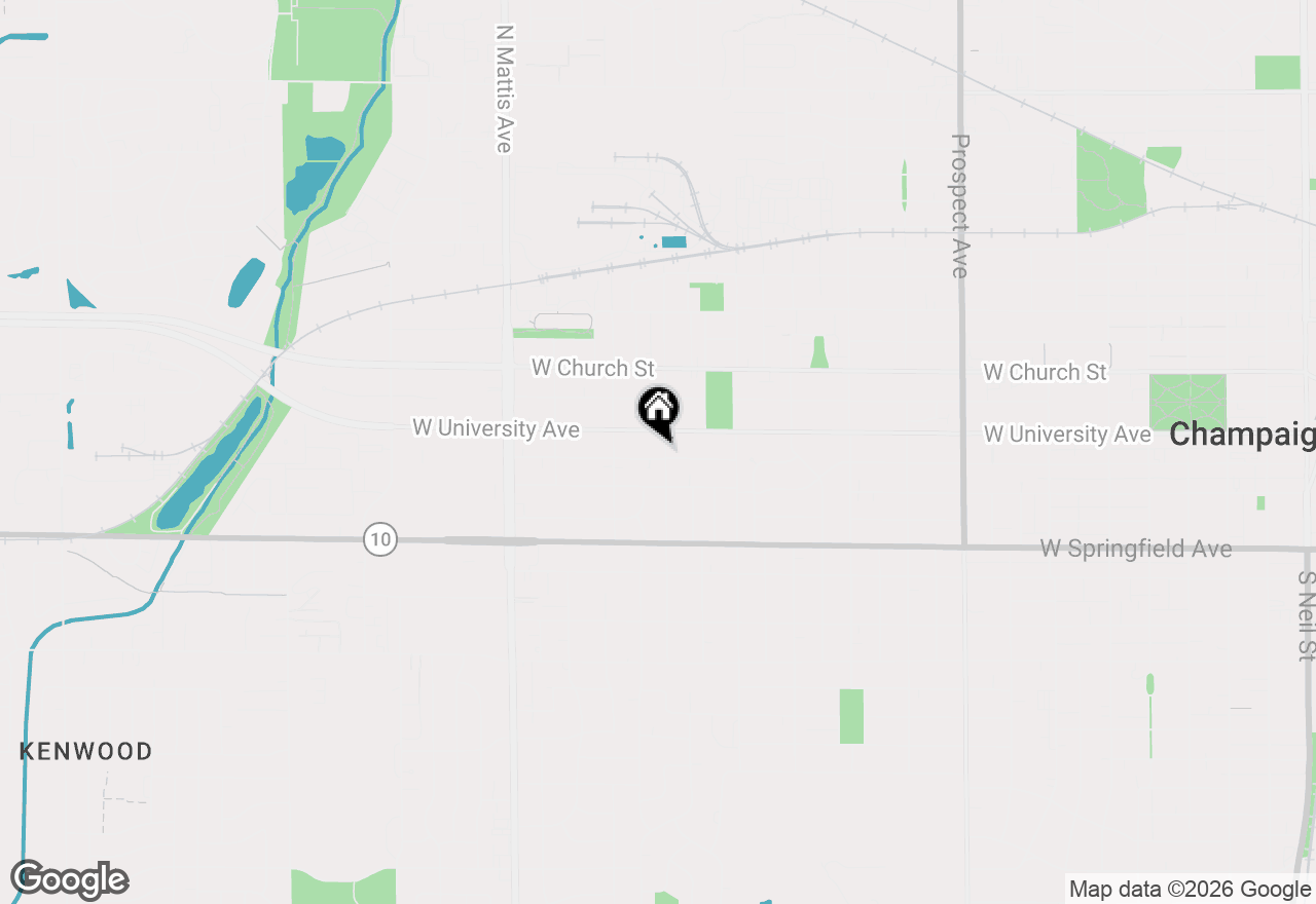 Map of 107 S Draper Avenue, Champaign, IL 61821