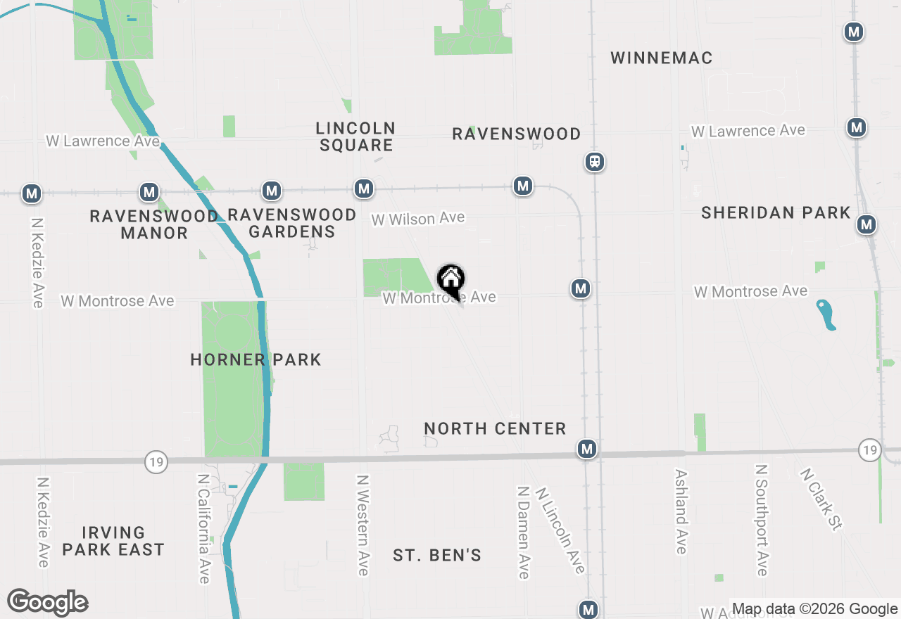 Map of 4345 N Lincoln Avenue #3, Chicago, IL 60618