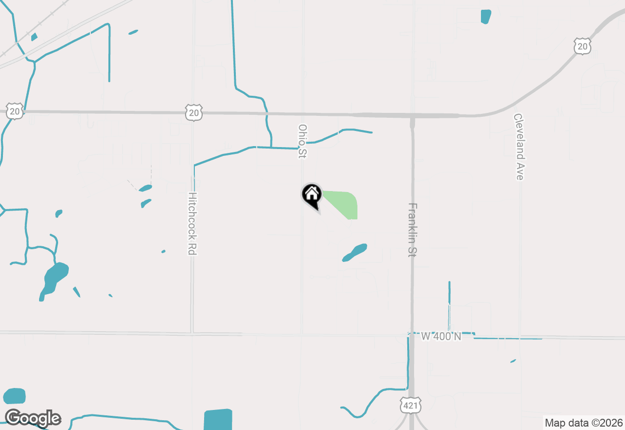 Map of 215 Crestwood Drive, Michigan City, IN 46360