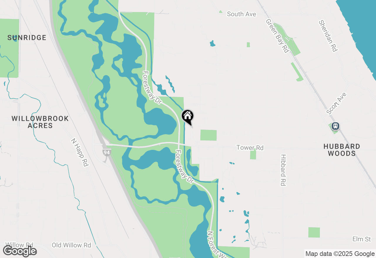 Map of 952 Pine Tree Lane, Winnetka, IL 60093