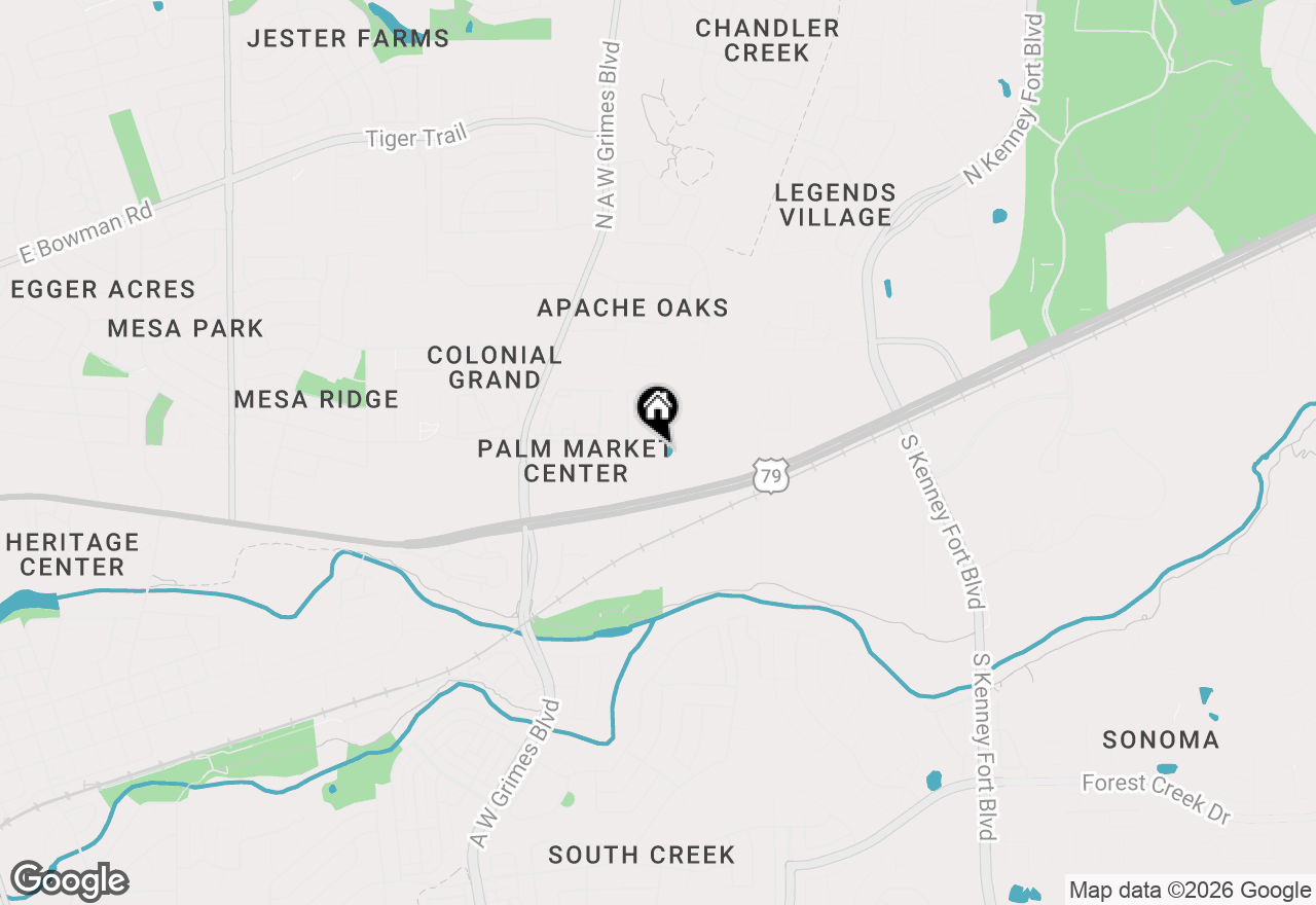 Map of 928 Centerra Hills Cir, Round Rock, TX 78665