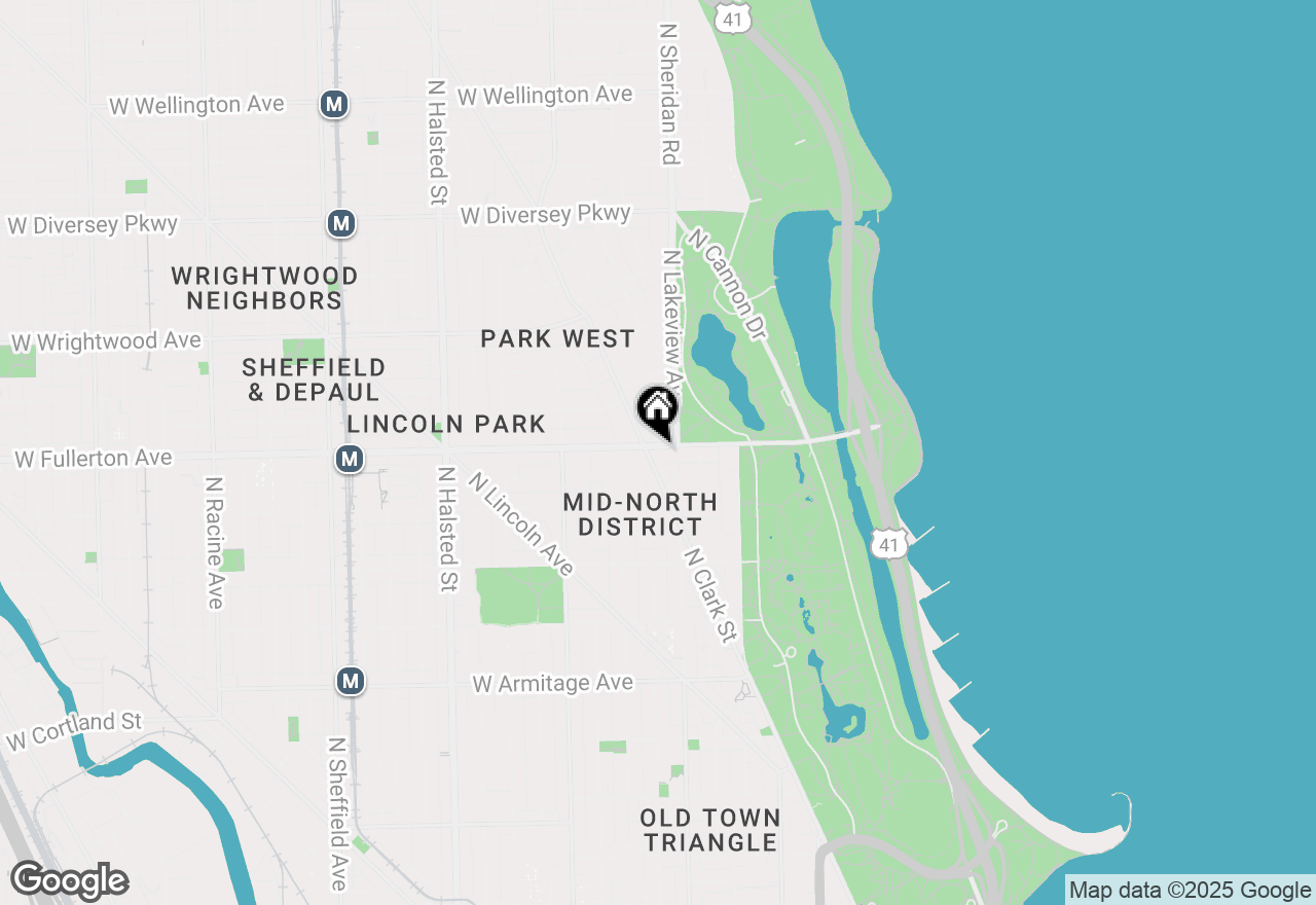 Map of 415 W Fullerton Parkway #902, Chicago, IL 60614