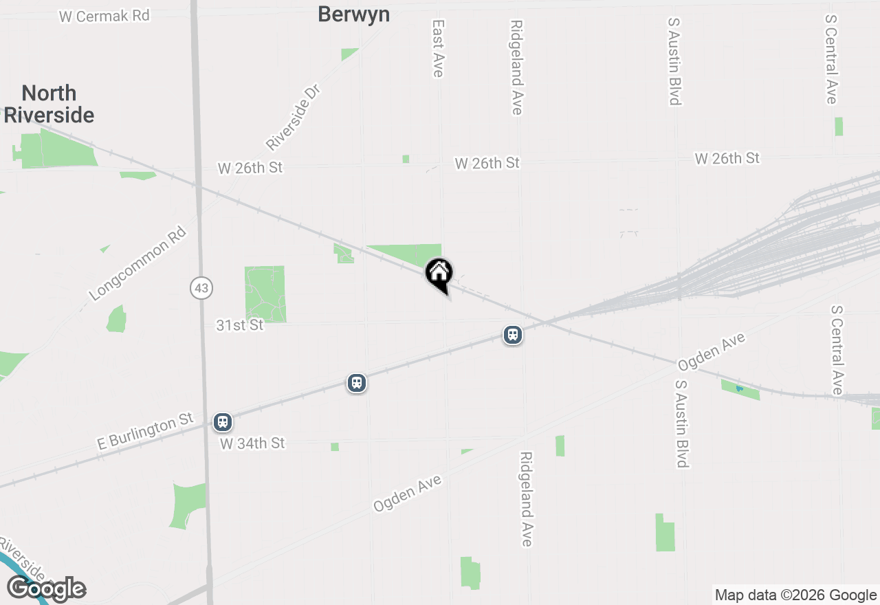 Map of 3024 East Avenue, Berwyn, IL 60402