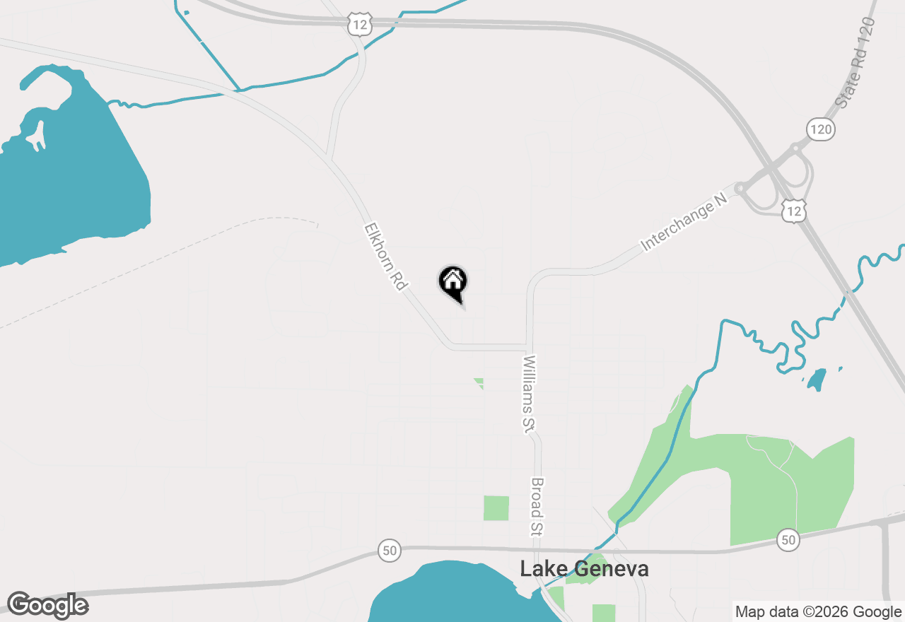 Map of 1119 Wheeler St, Lake Geneva, WI 53147