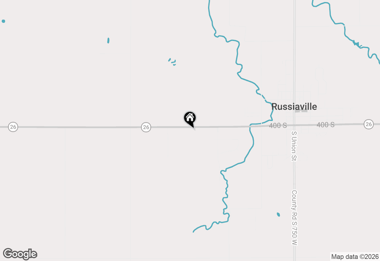 Map of 8303 W 400 S, Russiaville, IN 46979