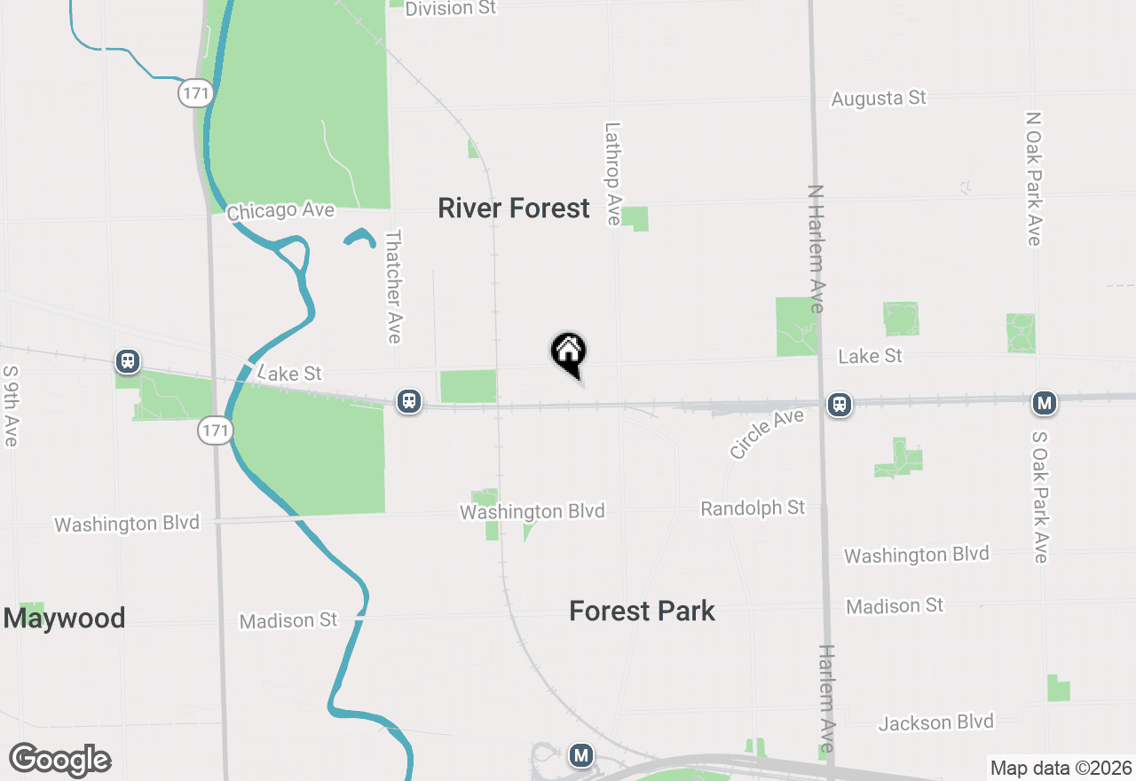 Map of 415 Franklin Avenue #2C, River Forest, IL 60305