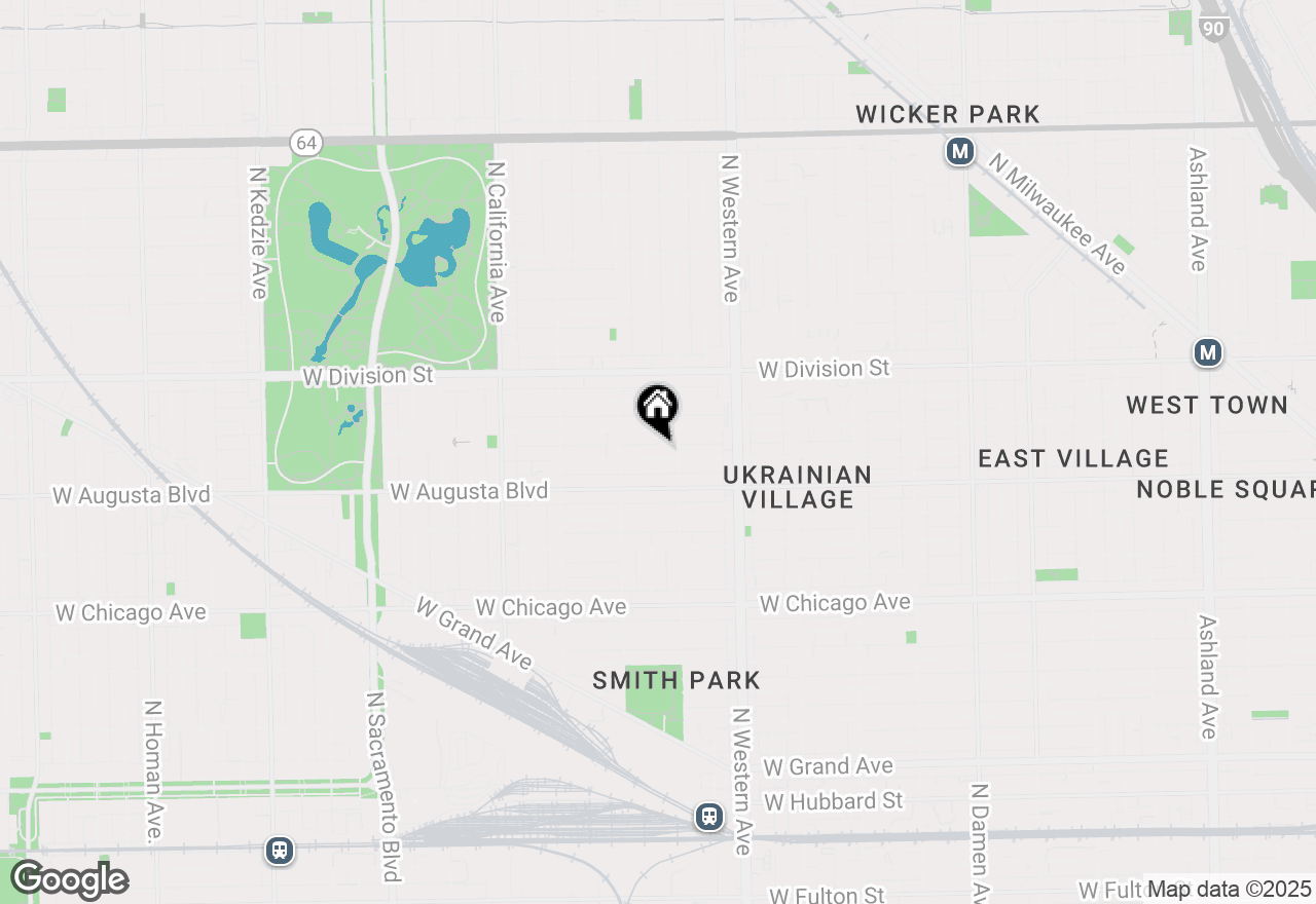 Map of 2520 W Cortez Street #1R, Chicago, IL 60622