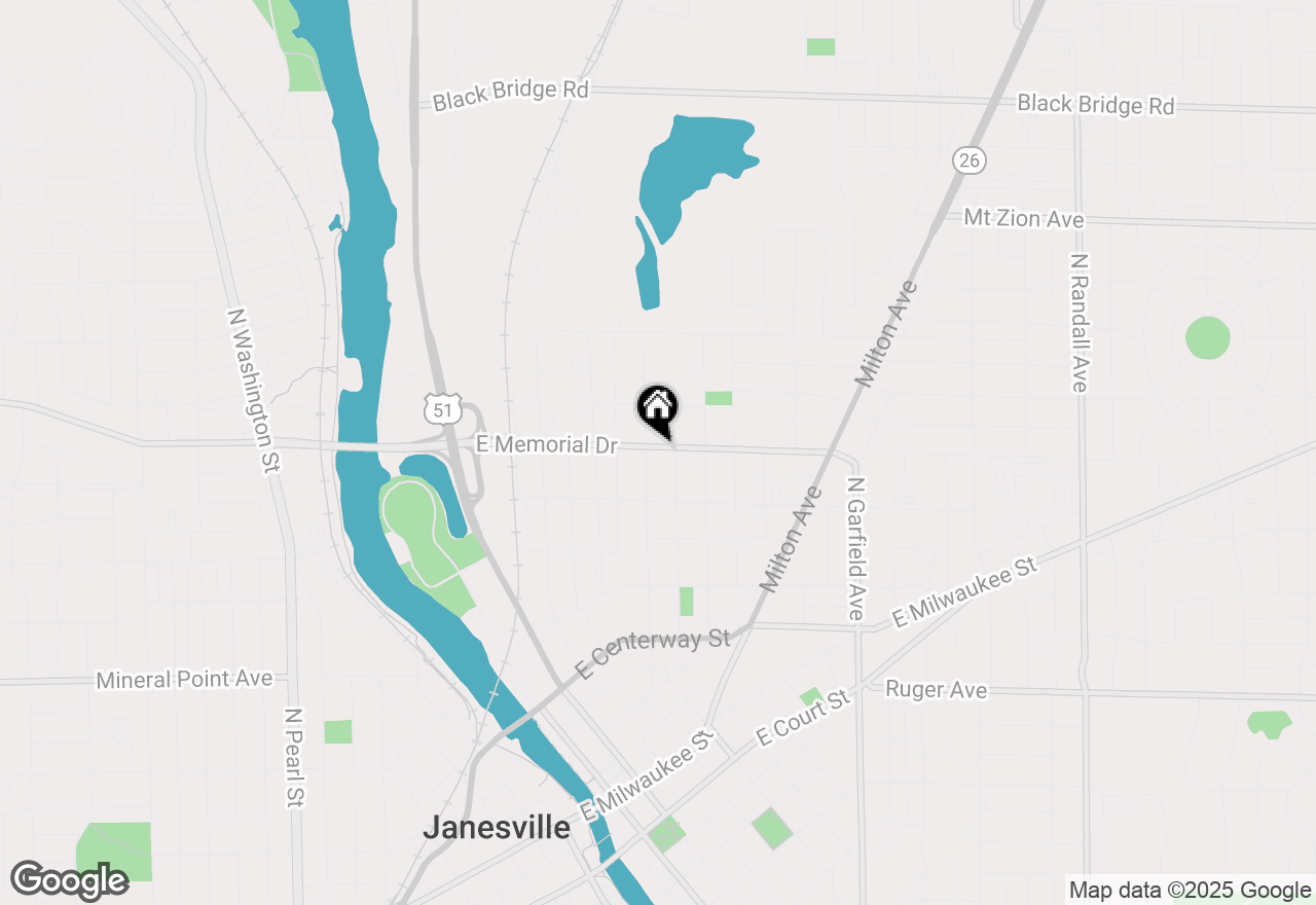 Map of 508 E Memorial Drive, Janesville, WI 53545
