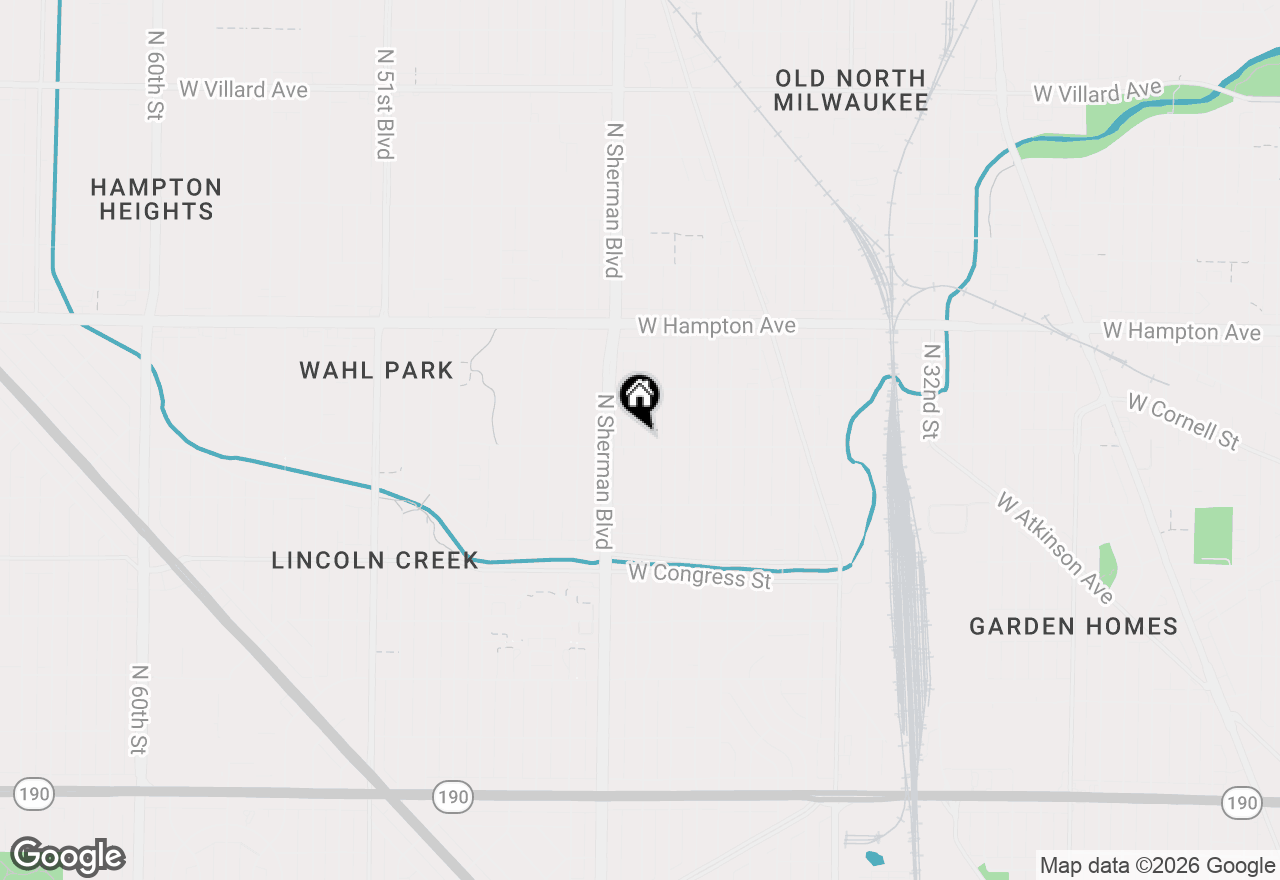 Map of 4607 N 42nd St, Milwaukee, WI 53209