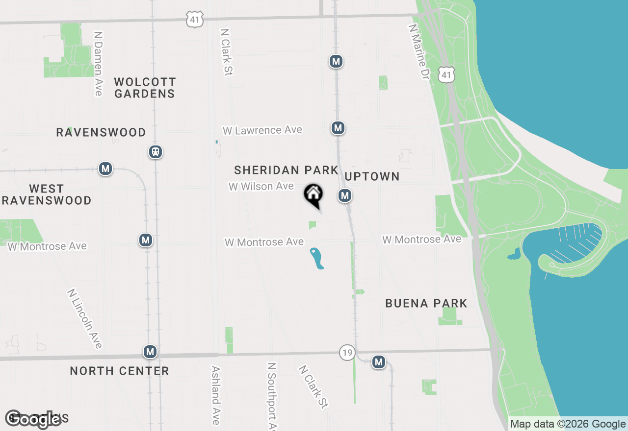 Map of 4457 N Magnolia Avenue #G, Chicago, IL 60640