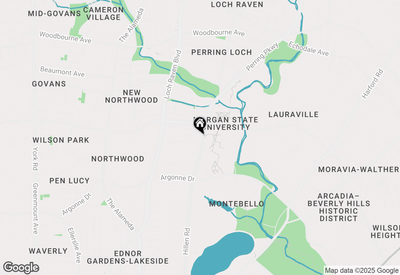 Map of 1650 Kingsway Road, Baltimore, MD 21218