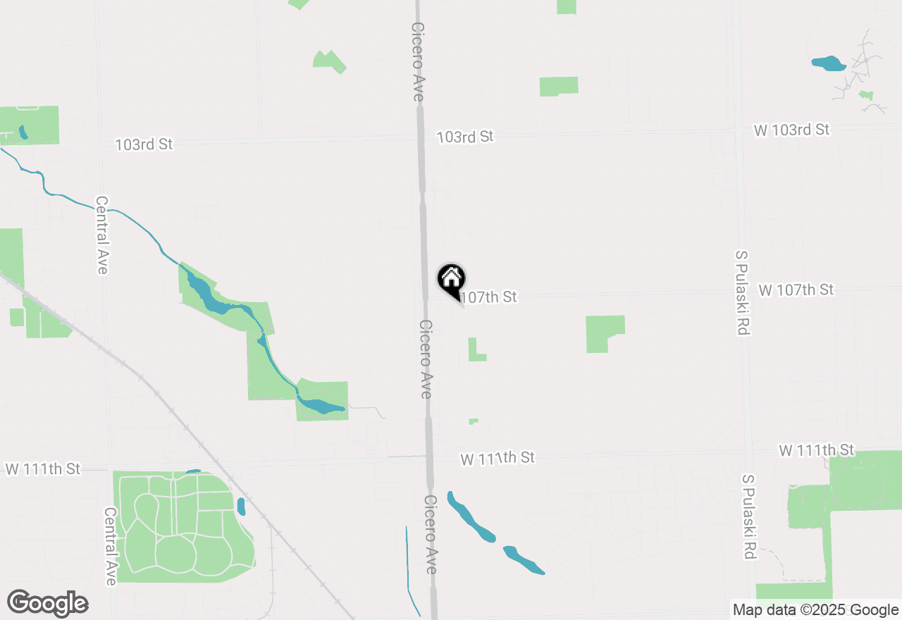 Map of 10701 S Keating Avenue #1C, Oak Lawn, IL 60453