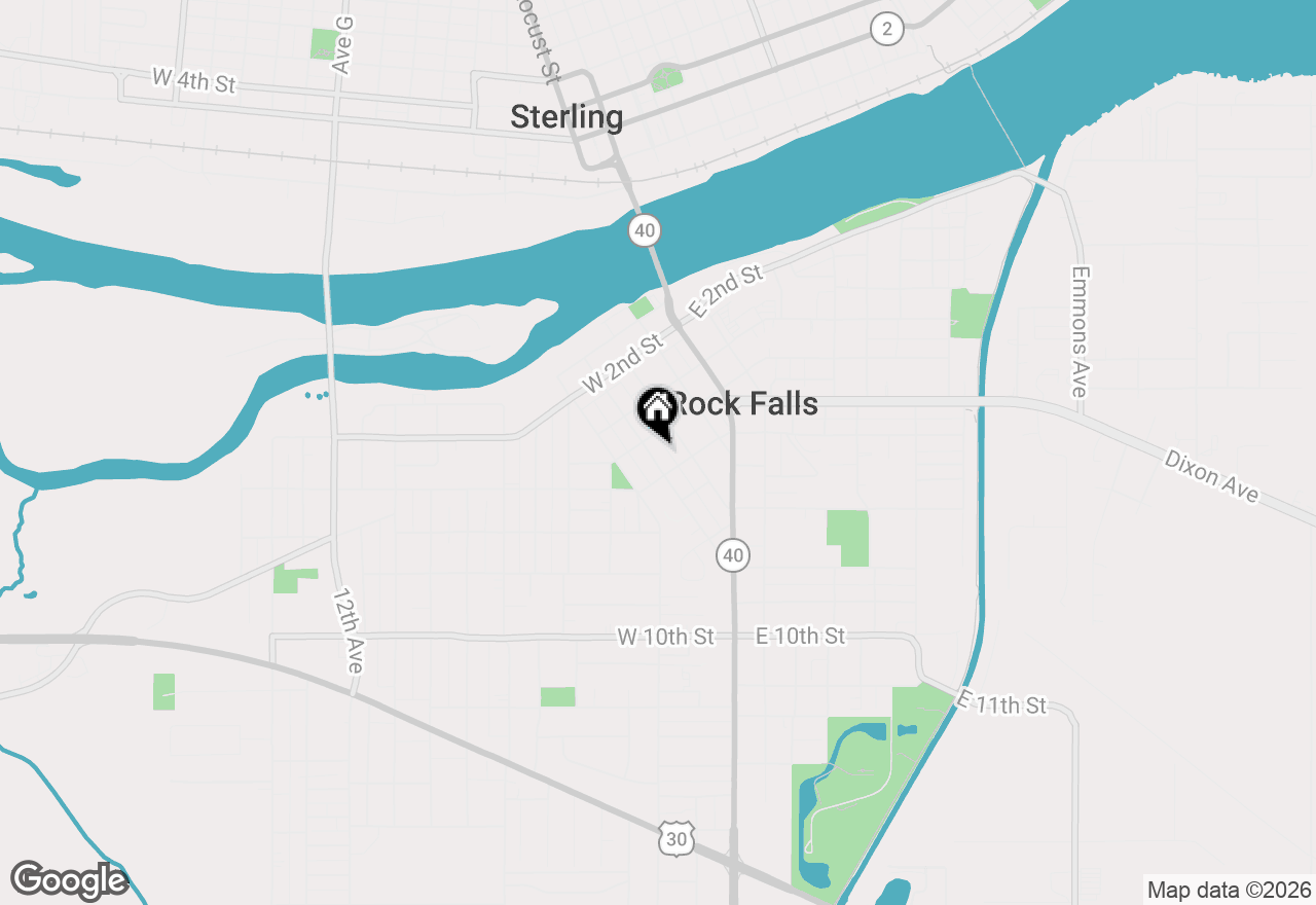 Map of 407 4th Avenue, Rock Falls, IL 61071
