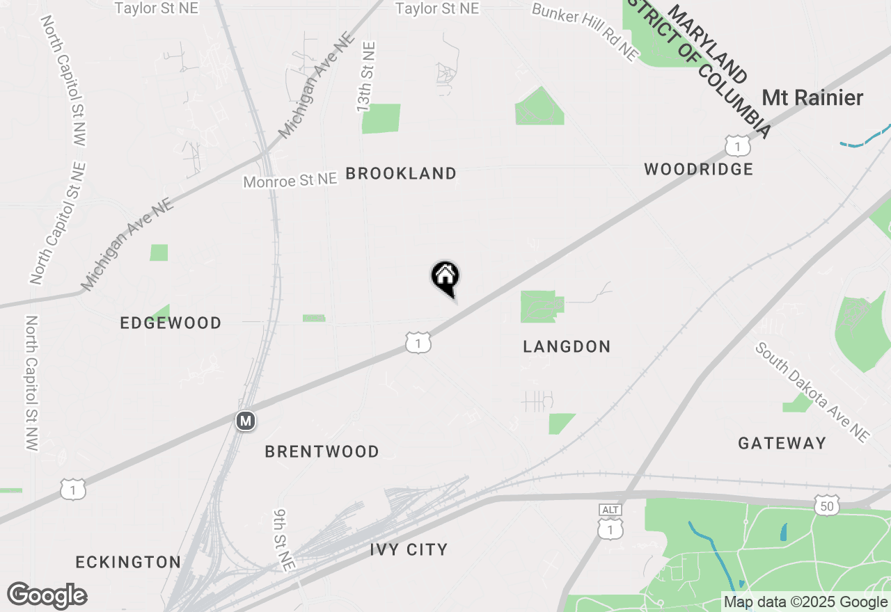 Map of 2815 15th Street Ne, Washington, DC 20018