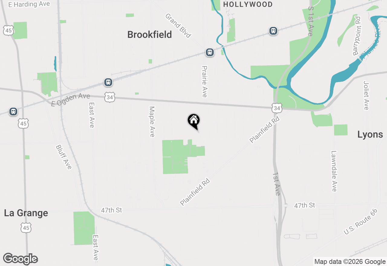 Map of 4234 Vernon Avenue, Brookfield, IL 60513