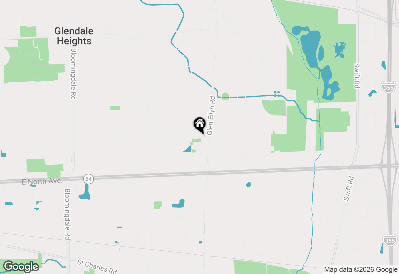 Map of 551 Sidney Avenue #B, Glendale Heights, IL 60139