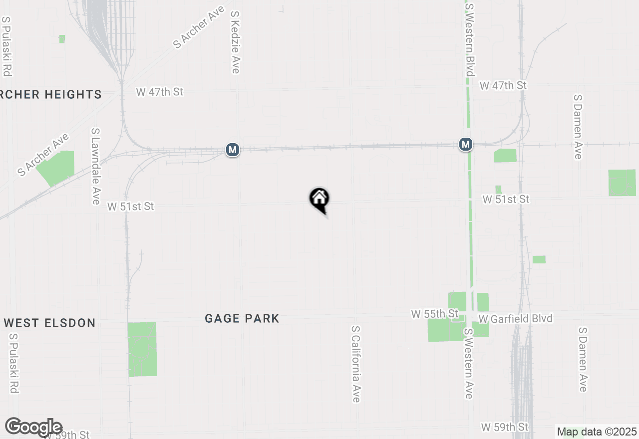 Map of 5136 S Francisco, Chicago, IL 60632