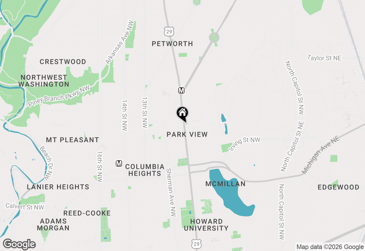 Map of 718 Park Road Nw #2, Washington, DC 20010