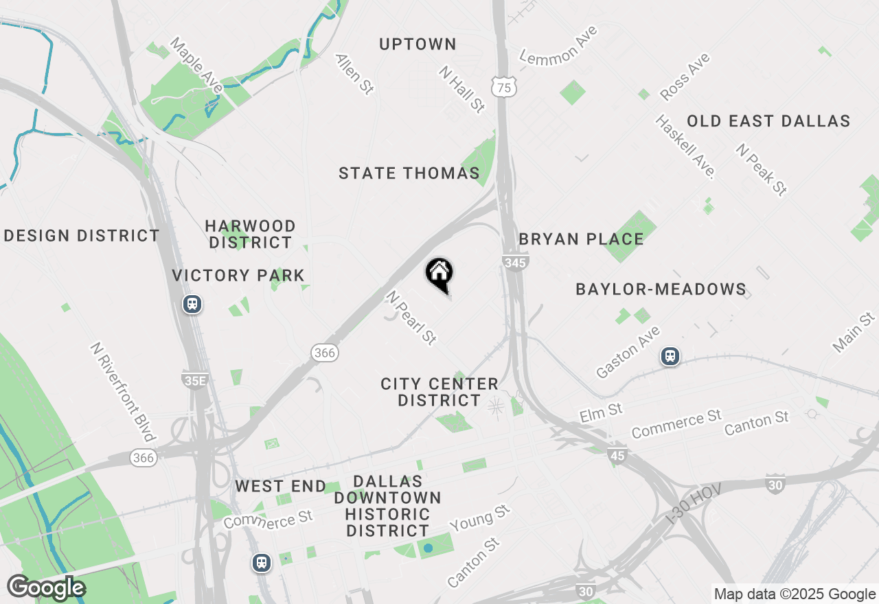 Map of 1747 Leonard Street #802, Dallas, TX 75201