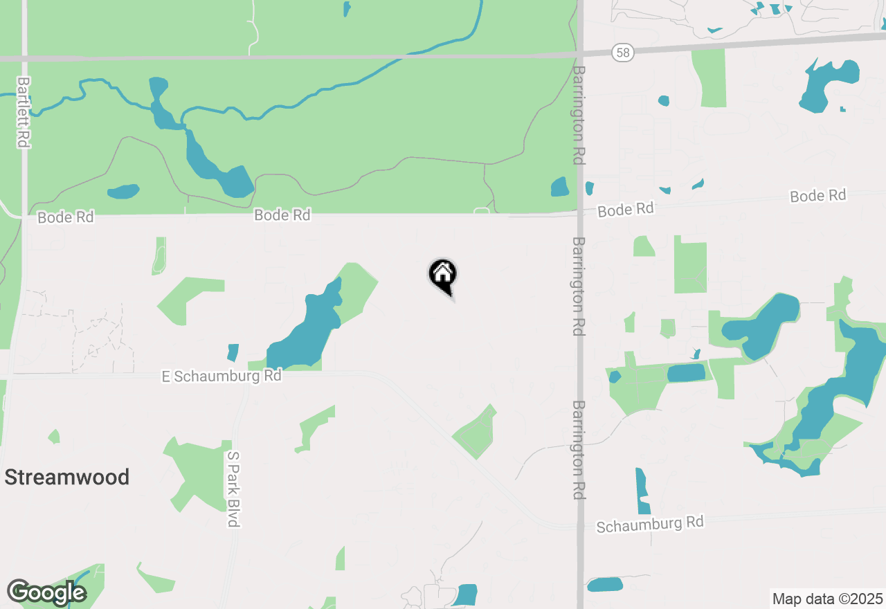 Map of 148 W Kennedy Drive, Streamwood, IL 60107