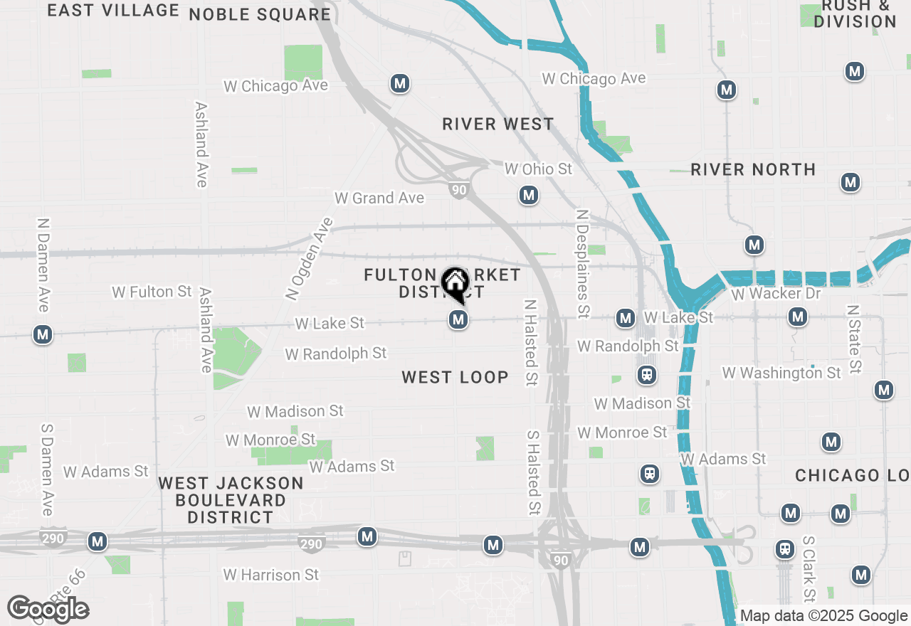 Map of 209 N Morgan Street #302, Chicago, IL 60607