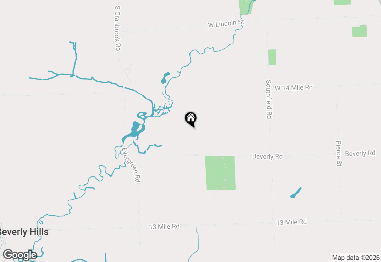 Map of 32340 Sylvan Lane, Beverly Hills, MI 48025