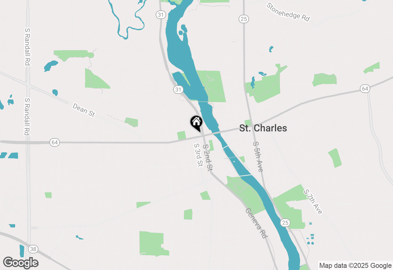 Map of 222 W Main Street #A, St. Charles, IL 60174