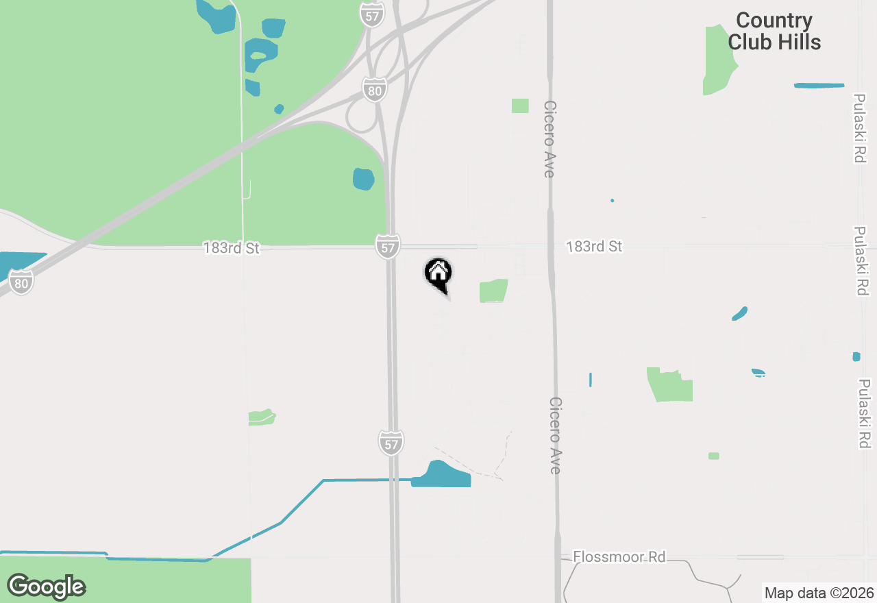 Map of 18356 Le Claire Avenue, Tinley Park, IL 60478