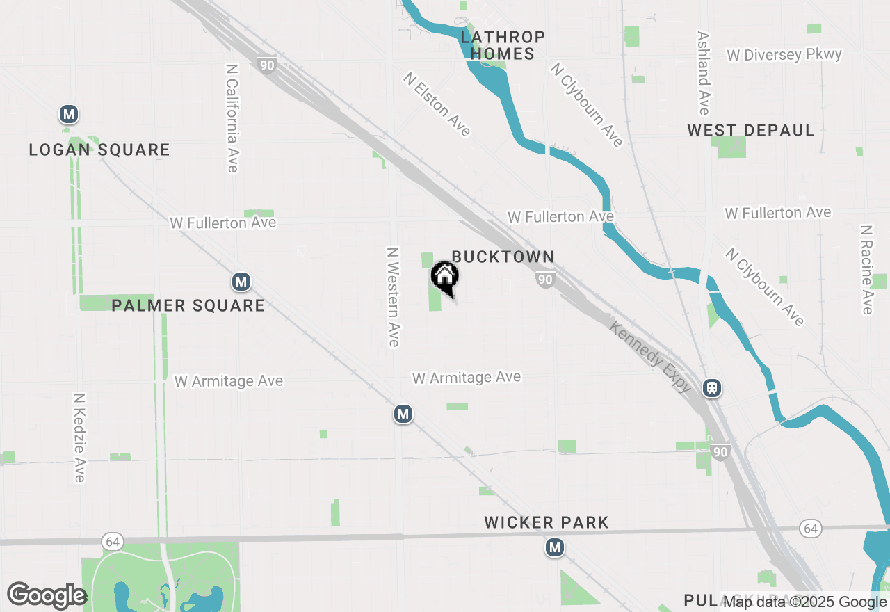 Map of 2133 N Oakley Avenue #3, Chicago, IL 60647