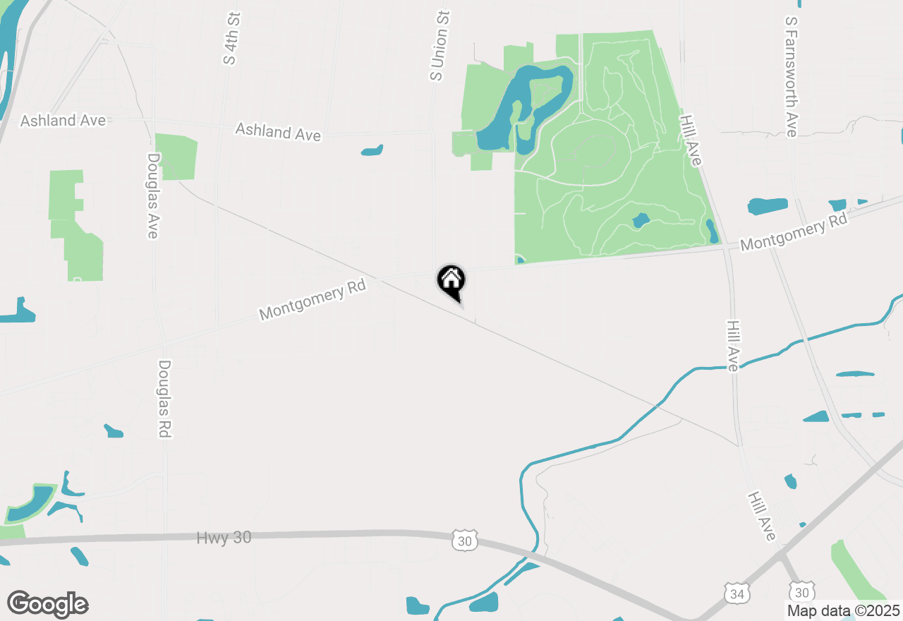 Map of 1334 Gates Street, Montgomery, IL 60538