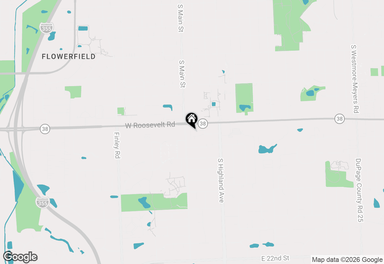 Map of 12 E 13th Street, Lombard, IL 60148