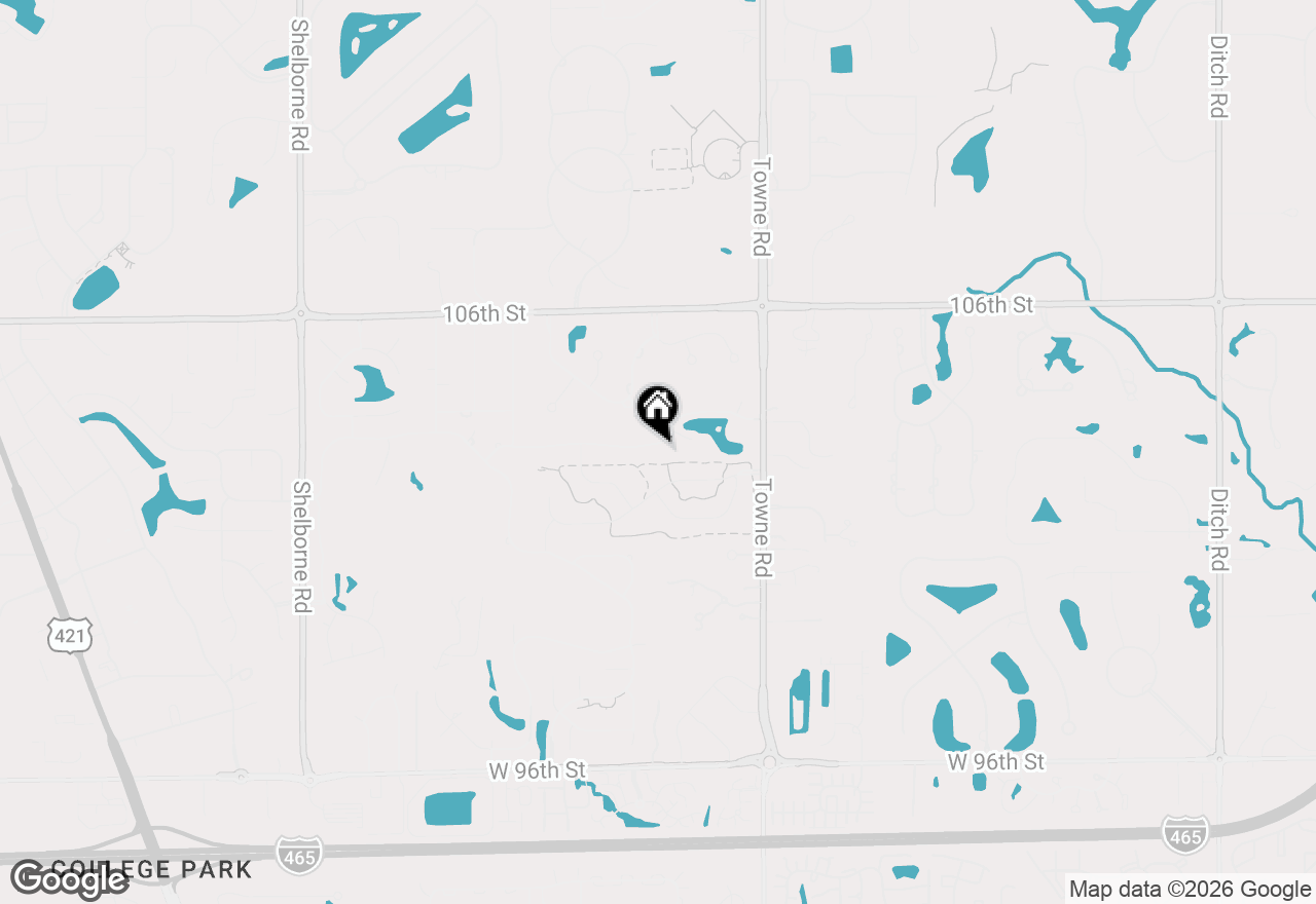Map of 2835 Towne Drive, Carmel, IN 46032