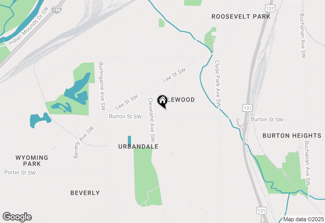 Map of 1955 Hendricks Avenue Sw, Wyoming, MI 49509