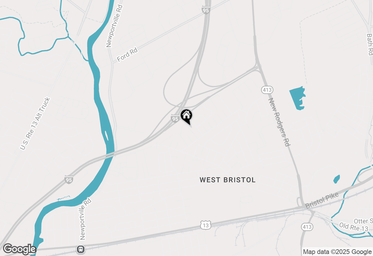 Map of 1502 Moore Street #201, Bristol, PA 19007