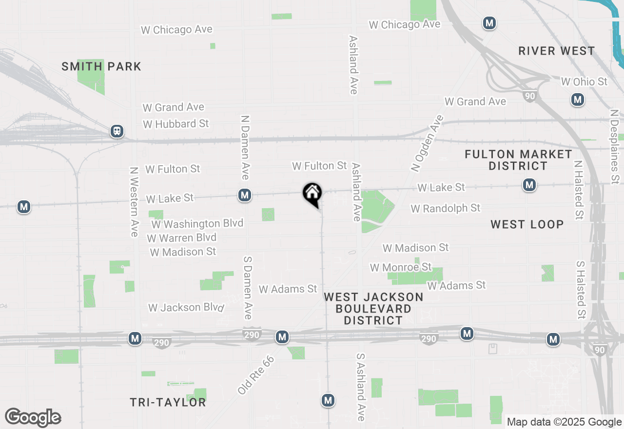 Map of 100 N Hermitage Avenue #711, Chicago, IL 60612