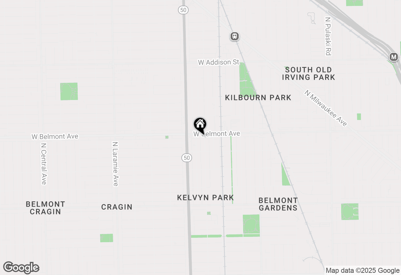 Map of 4711 W Belmont Avenue #2N, Chicago, IL 60641