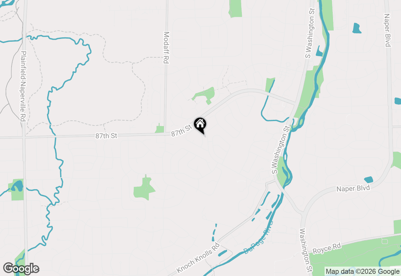 Map of 2221 Woodland Circle, Naperville, IL 60565