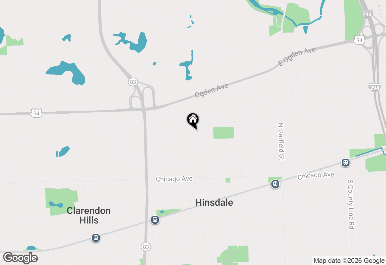 Map of 322 N Monroe Street, Hinsdale, IL 60521