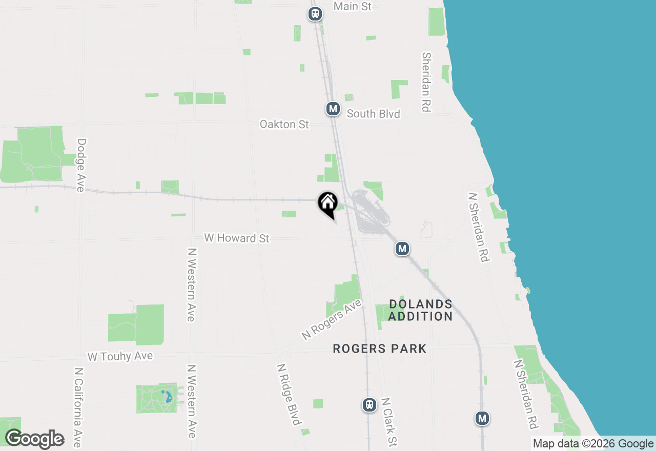 Map of 127 Callan Avenue #1, Evanston, IL 60202