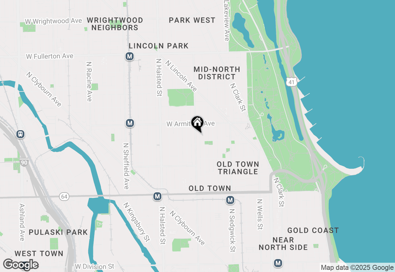 Map of 1917 N Larrabee Street #G, Chicago, IL 60614