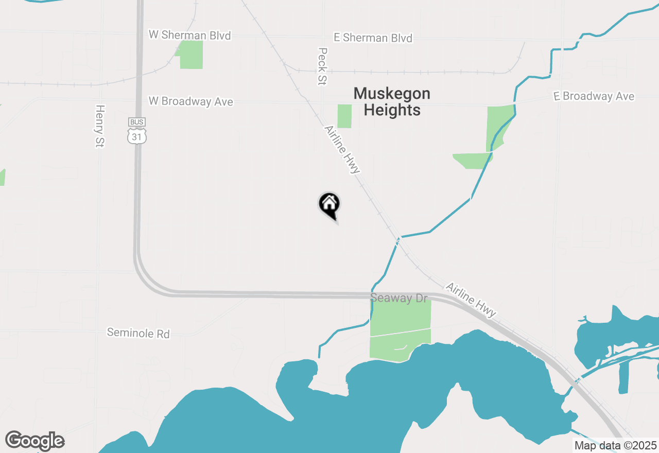 Map of 3241 Maffett Street, Muskegon Heights, MI 49444