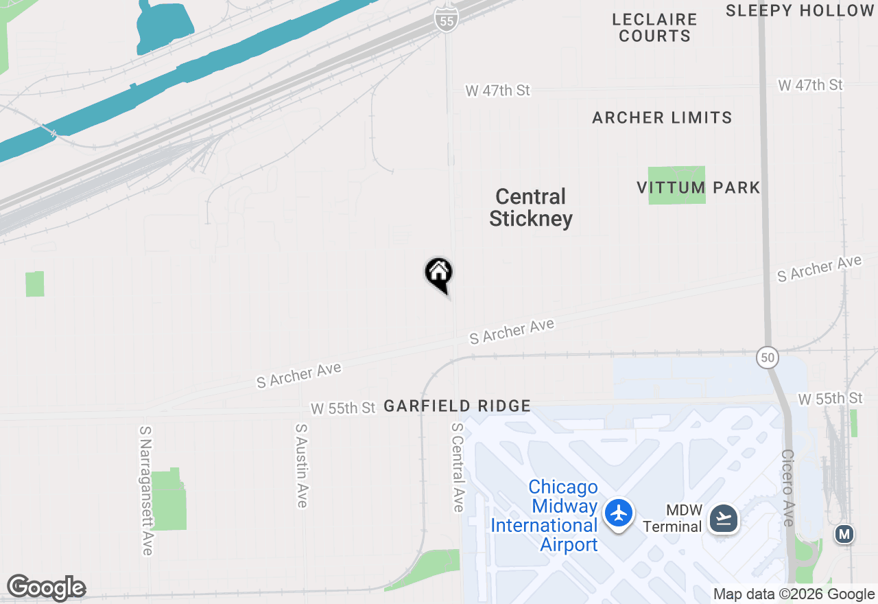 Map of 5221 S Parkside Avenue, Chicago, IL 60638