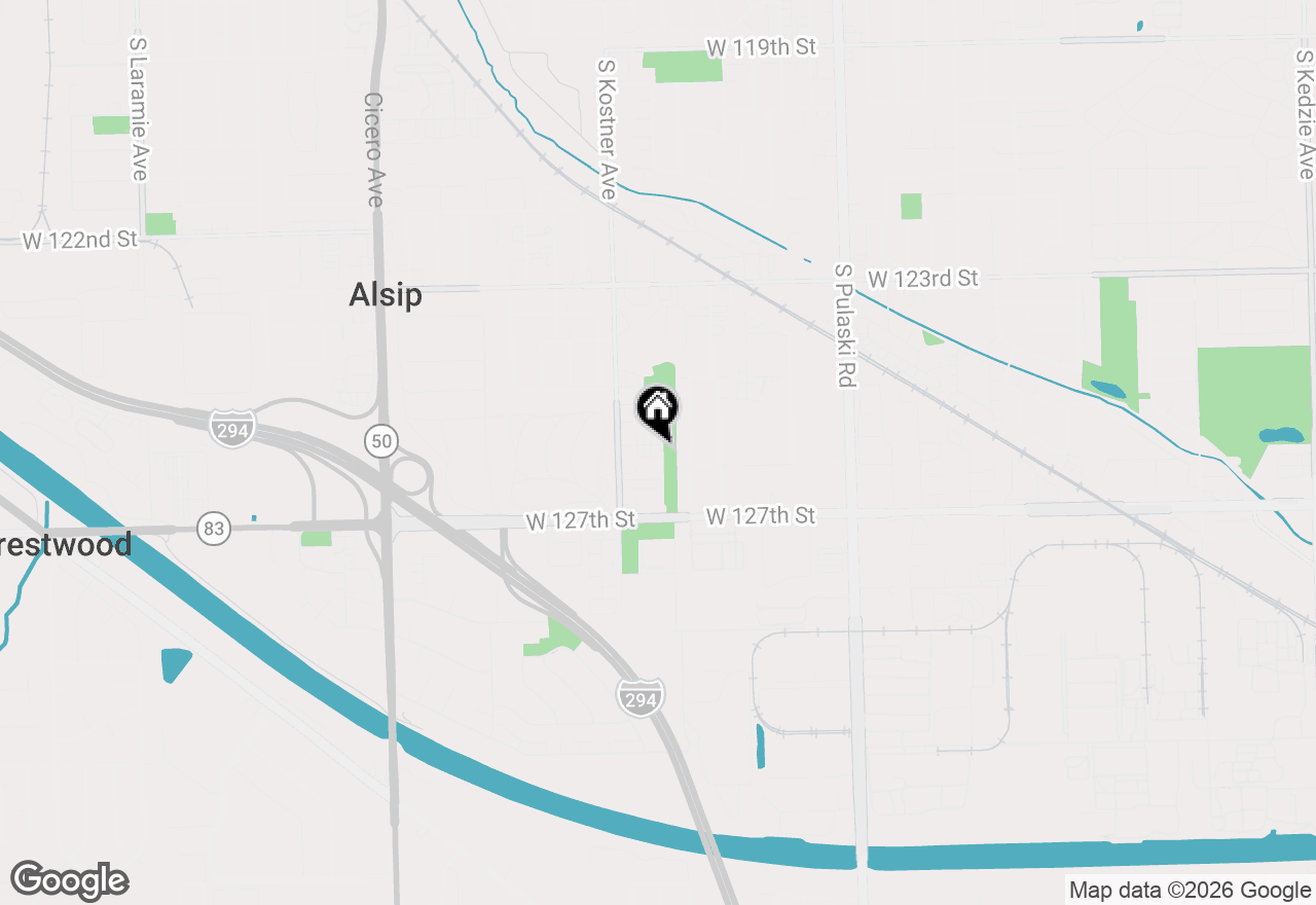 Map of 4309 W Park Lane Drive #2C, Alsip, IL 60803