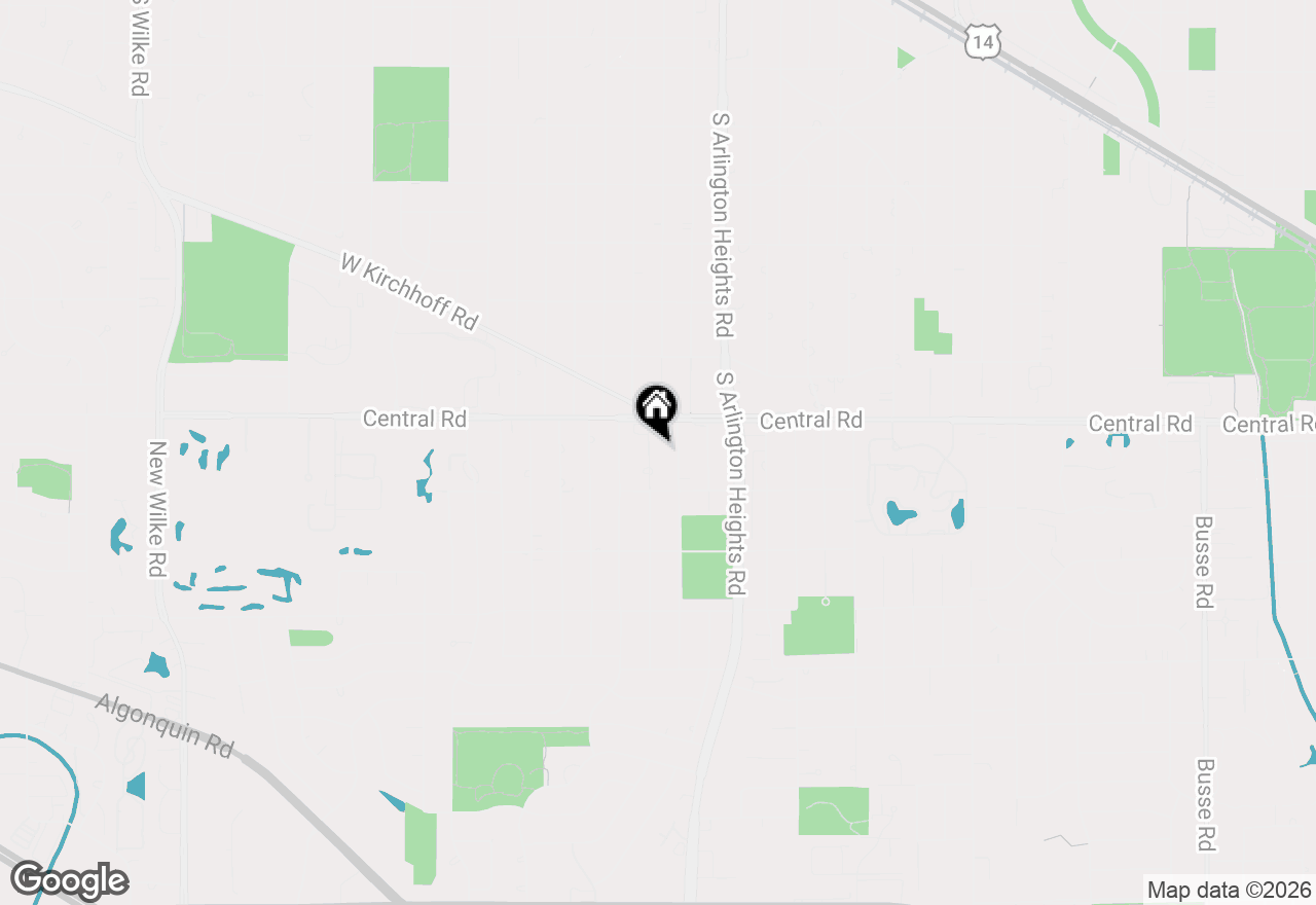 Map of 1025 S Vail Avenue, Arlington Heights, IL 60005