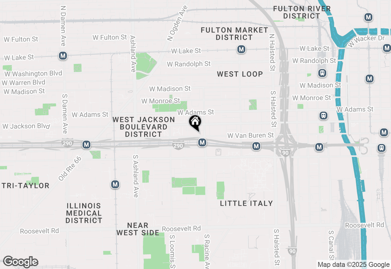 Map of 1224 W Van Buren Street #809, Chicago, IL 60607