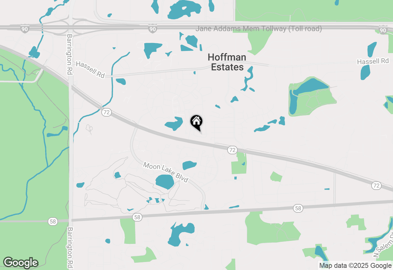 Map of 1702 Queensbury Circle, Hoffman Estates, IL 60169