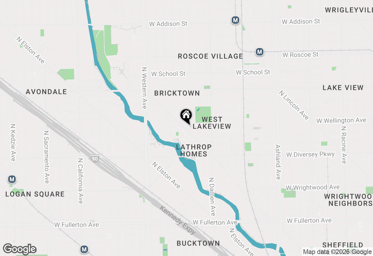 Map of 2951 N Clybourn Avenue #204, Chicago, IL 60618