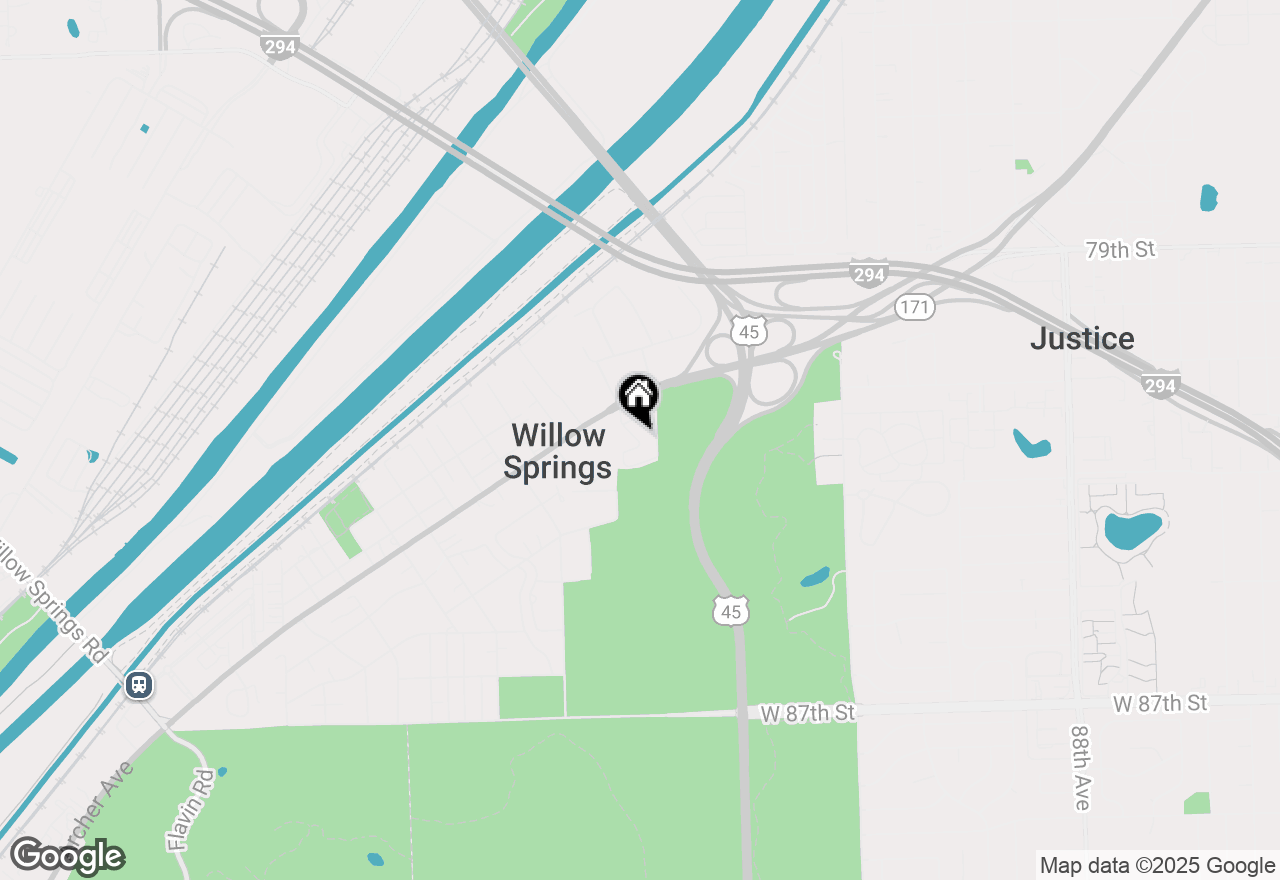 Map of 100 Willow Lane #201B, Willow Springs, IL 60480