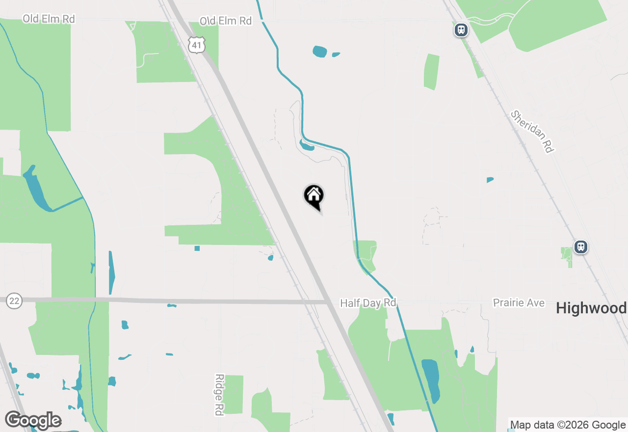 Map of 2908 Parkside Drive, Highland Park, IL 60035