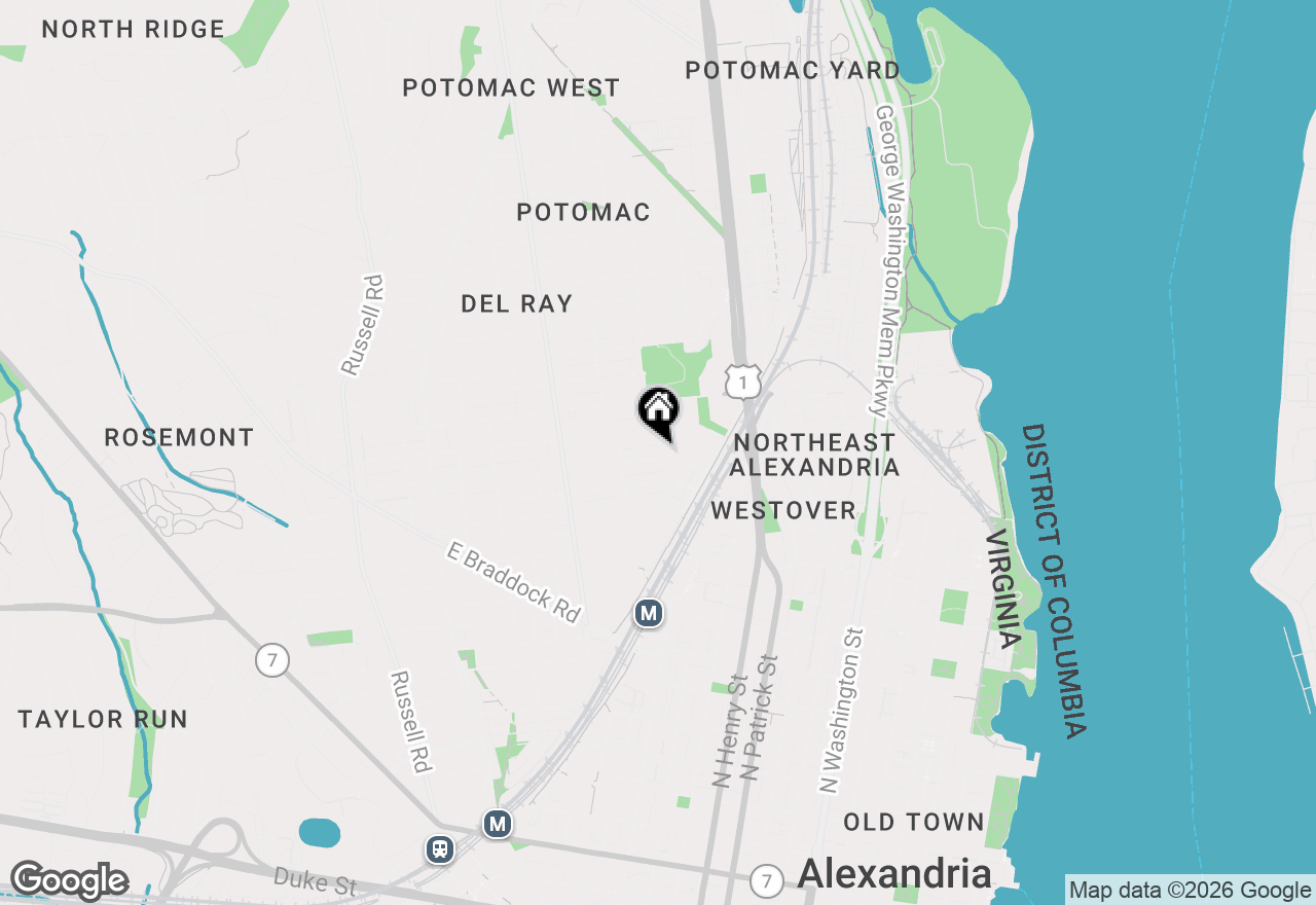 Map of 530 E Alexandria Avenue, Alexandria, VA 22301